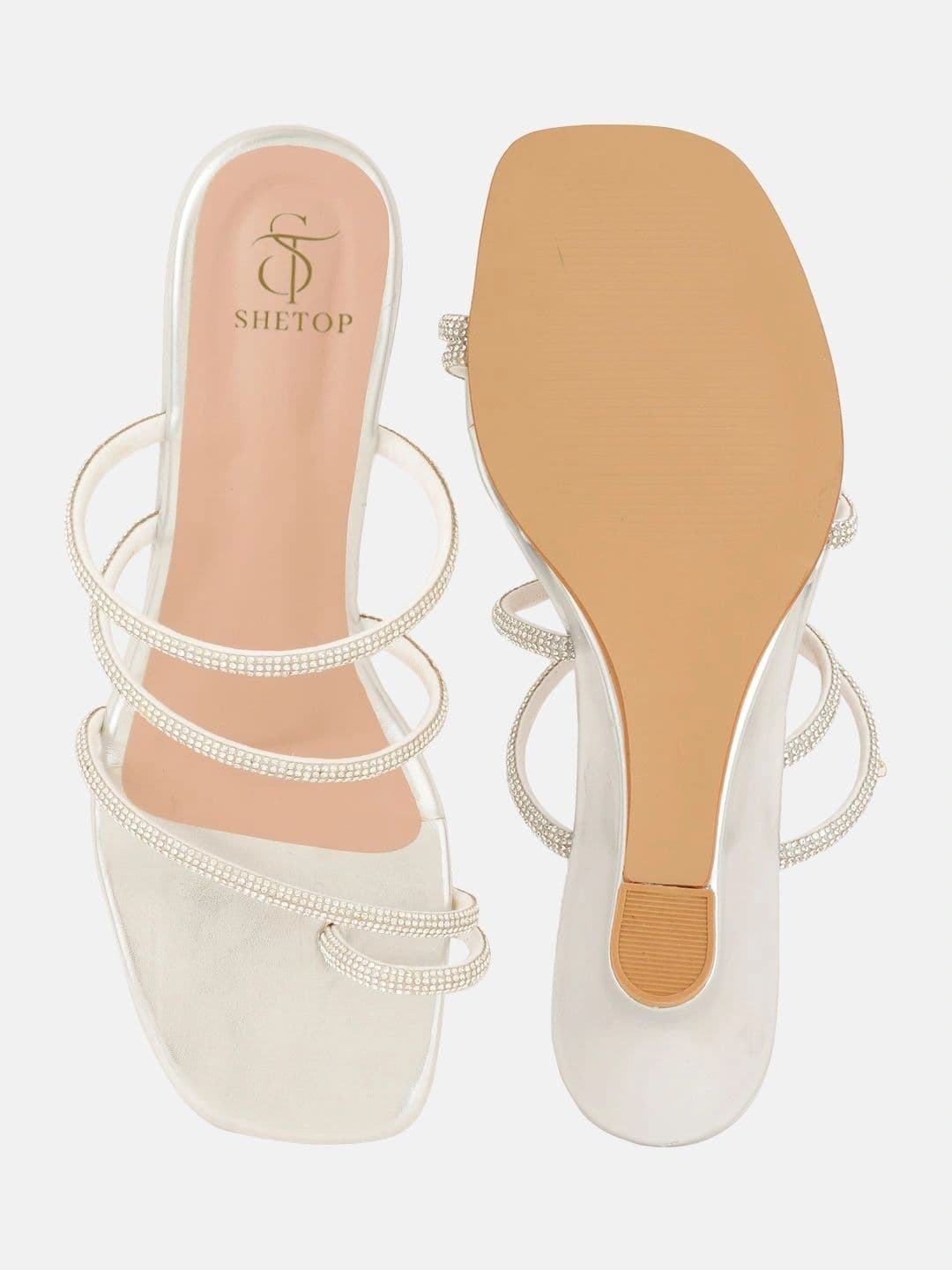 SHETOP Embellished Party Wedge Sandals thumbnail 7