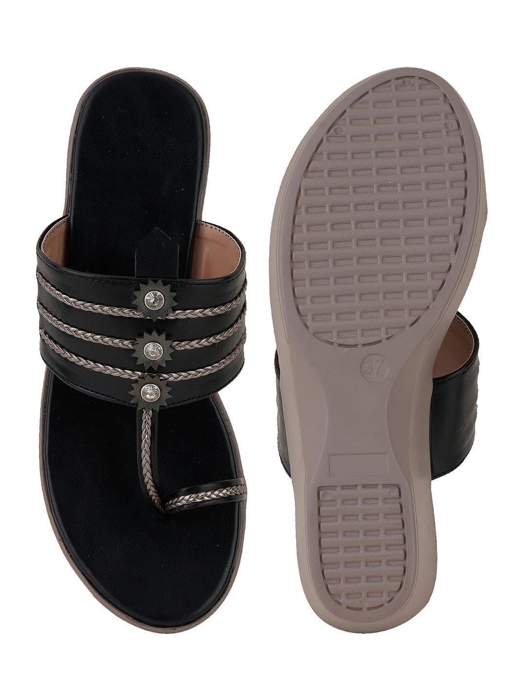 CORSICA Embellished Wedge Sandals thumbnail 4
