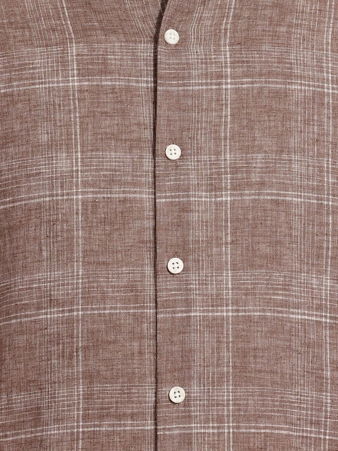 Roadster Life Co.Cotton Slub Checked Shirt thumbnail 5