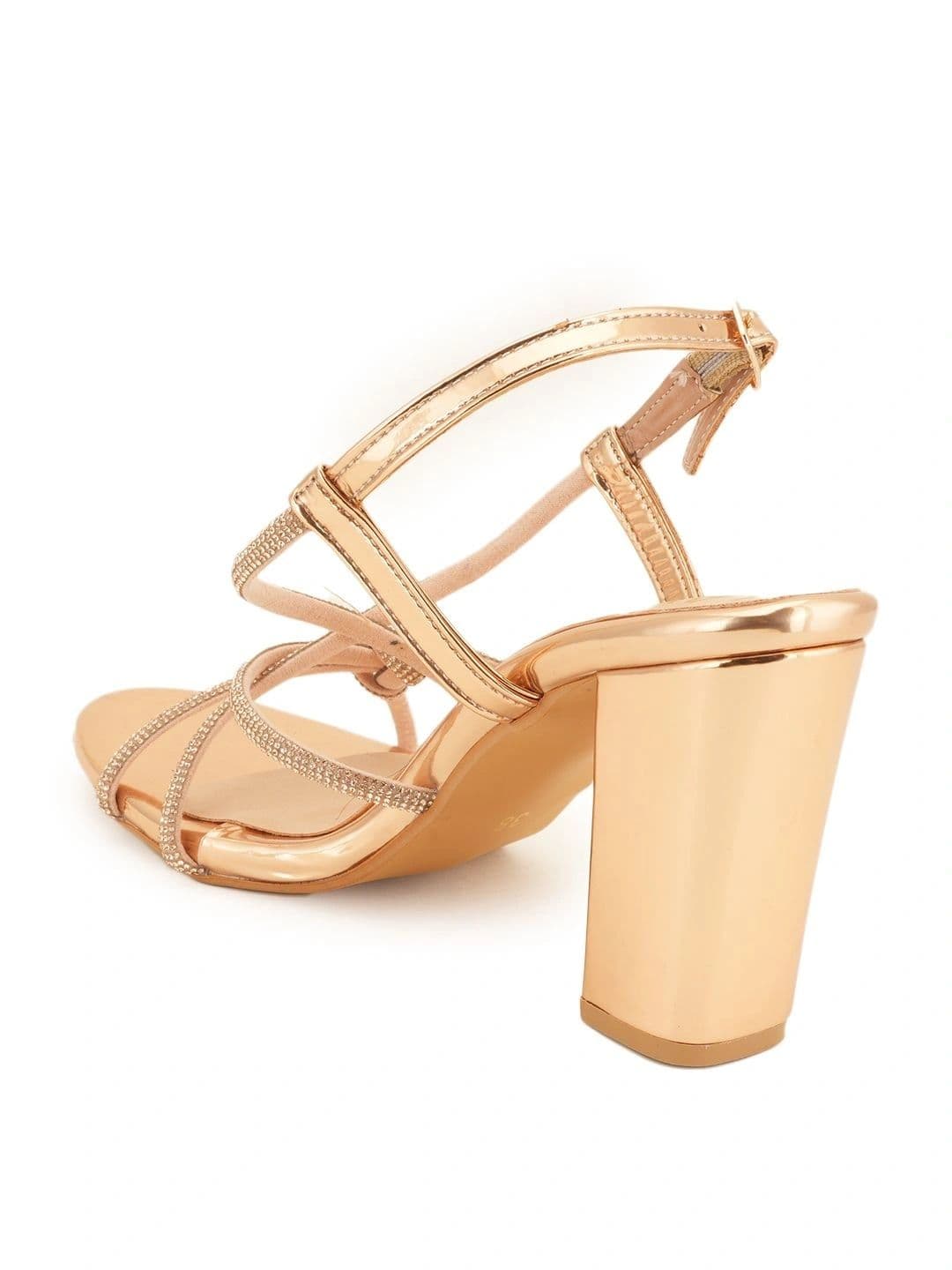 SHETOP Embellished Party Block Sandals thumbnail 7