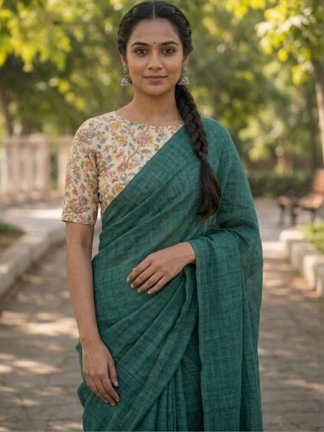 Devmora Pure Cotton Saree thumbnail 3