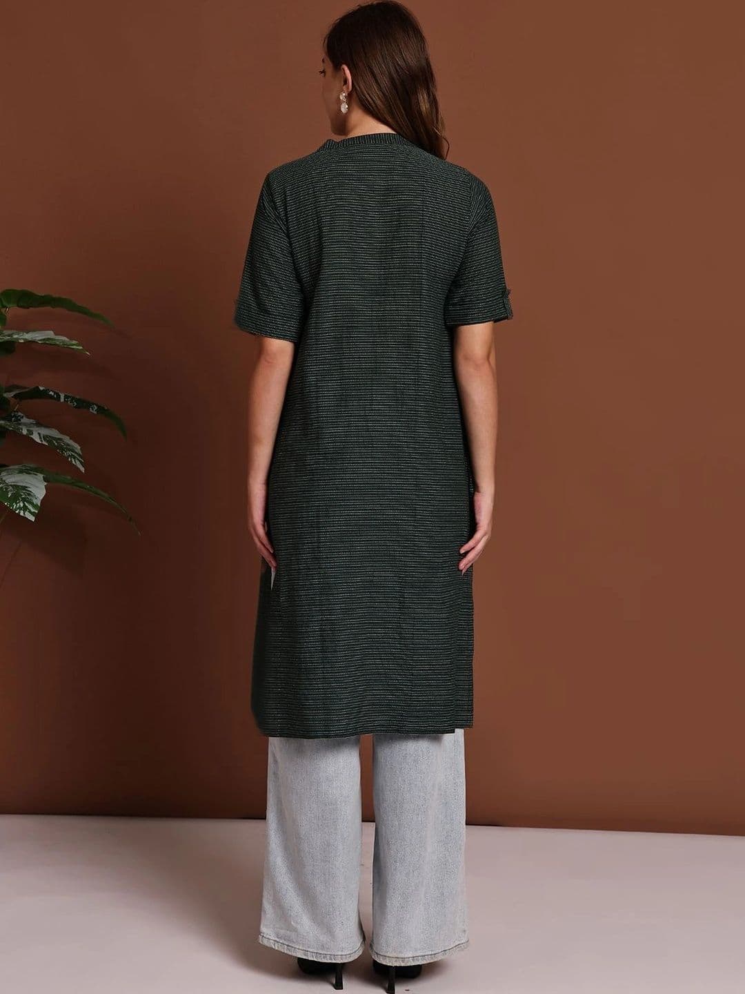 KALINI Women Striped Kurta thumbnail 6