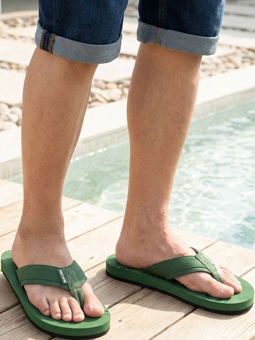 Red Tape Men Printed Thong Flip-Flops thumbnail 5
