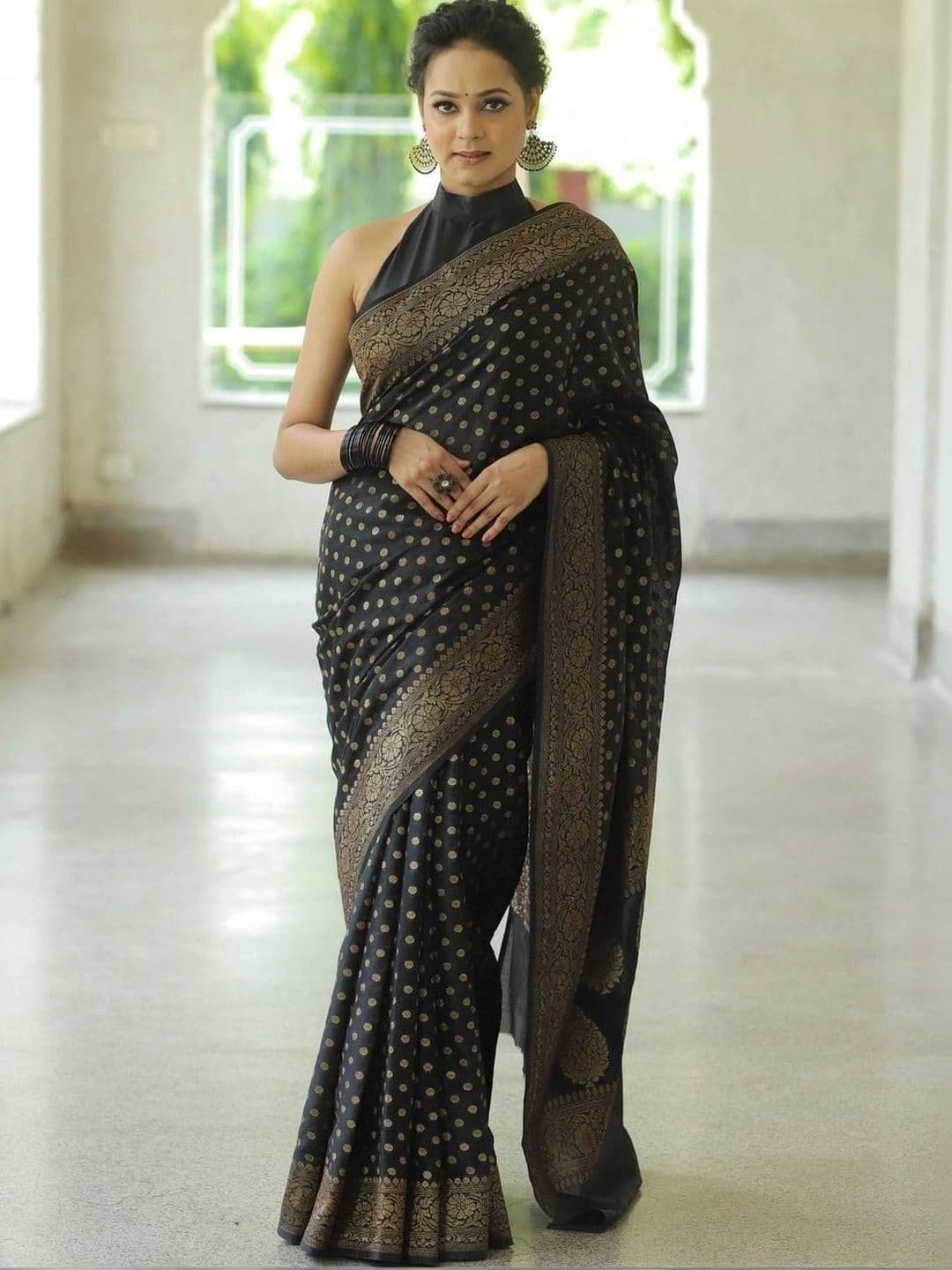 revika Woven Design Zari Art Silk Designer Kanjeevaram Saree - view 1