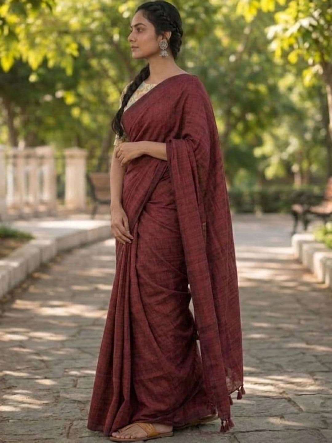 DEVATVAM Pure Cotton Saree thumbnail 3