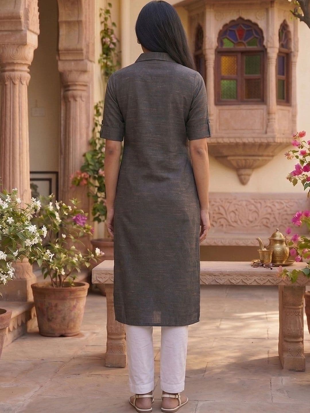 KALINI Women Handloom Kurta thumbnail 6