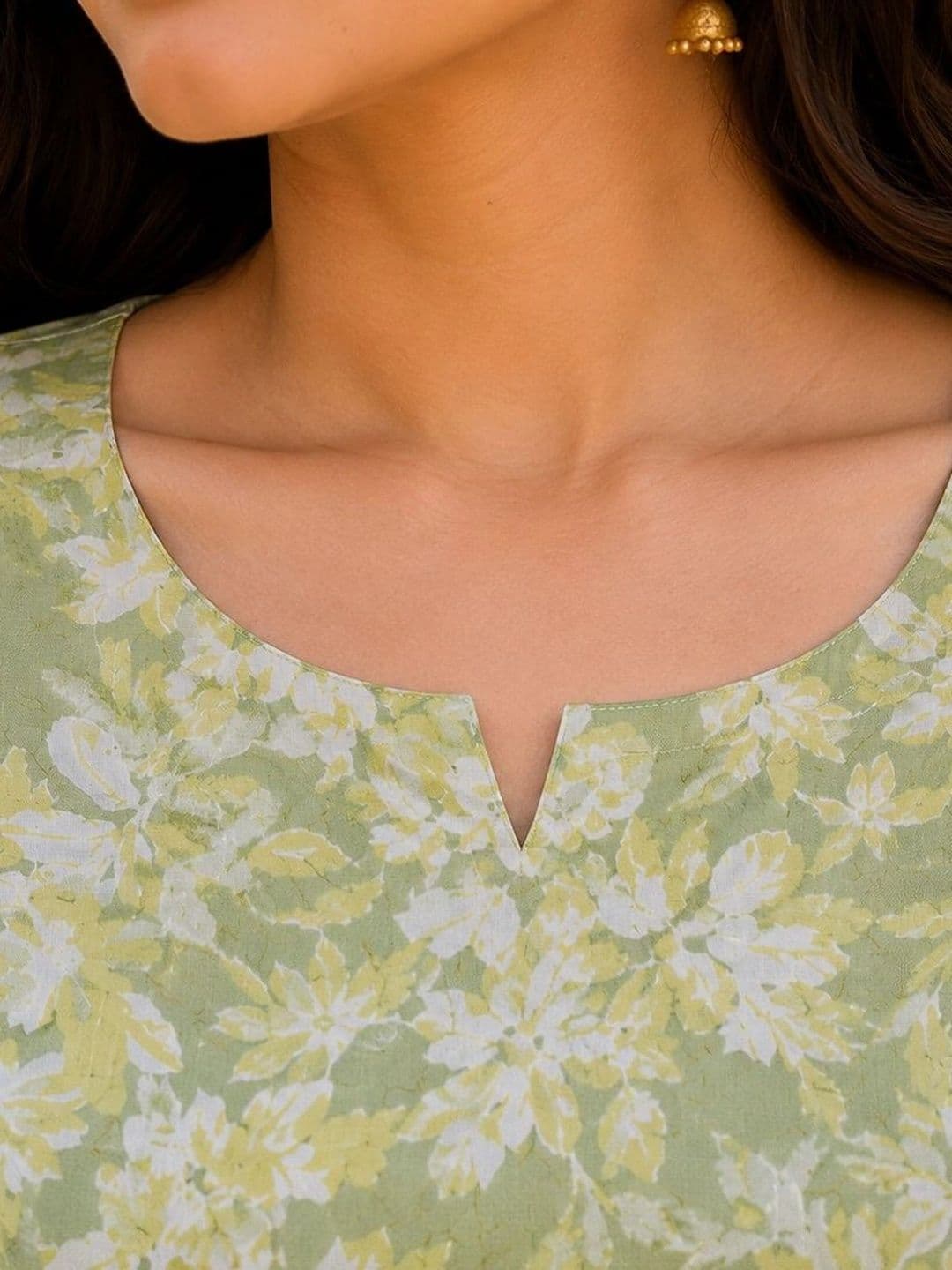 all about you Floral Printed Pure Cotton Kurti thumbnail 4