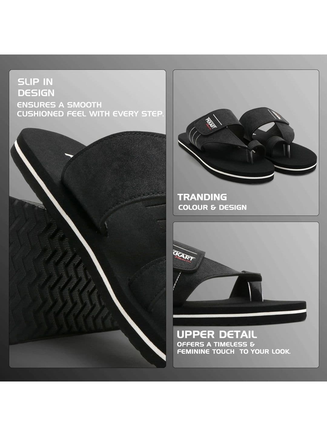 PKKART Men Striped Thong Flip-Flops thumbnail 6