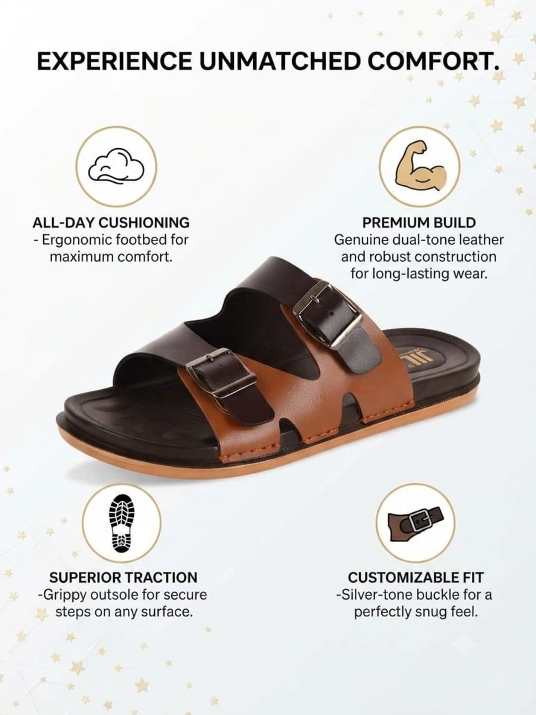 Trump Men PU Comfort Sandals thumbnail 2