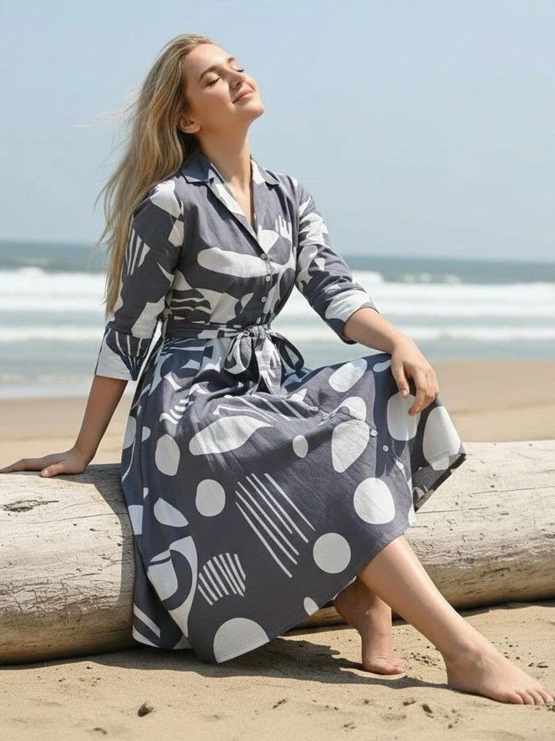 DMP FASHION Women Printed Khadi Handloom Kurta thumbnail 5