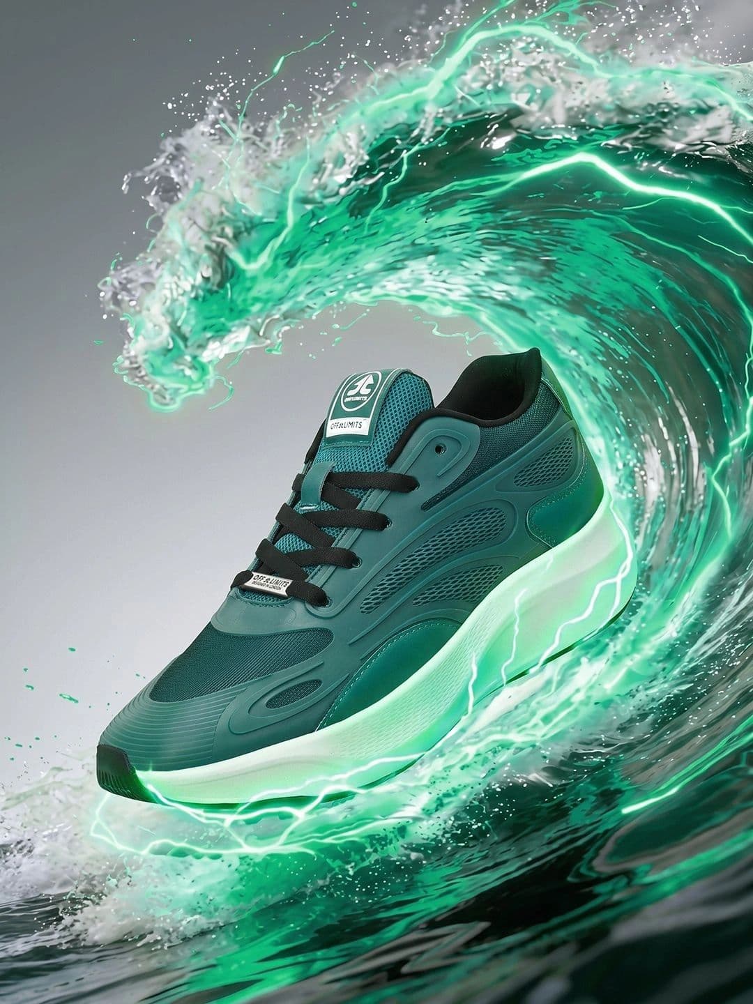 OFF LIMITS Gladiator Green Mesh Running Shoes - view 1