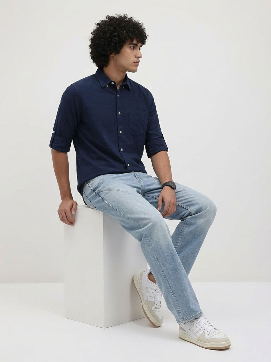 Roadster Life Co. Easy Drape Cotton Shirt thumbnail 2
