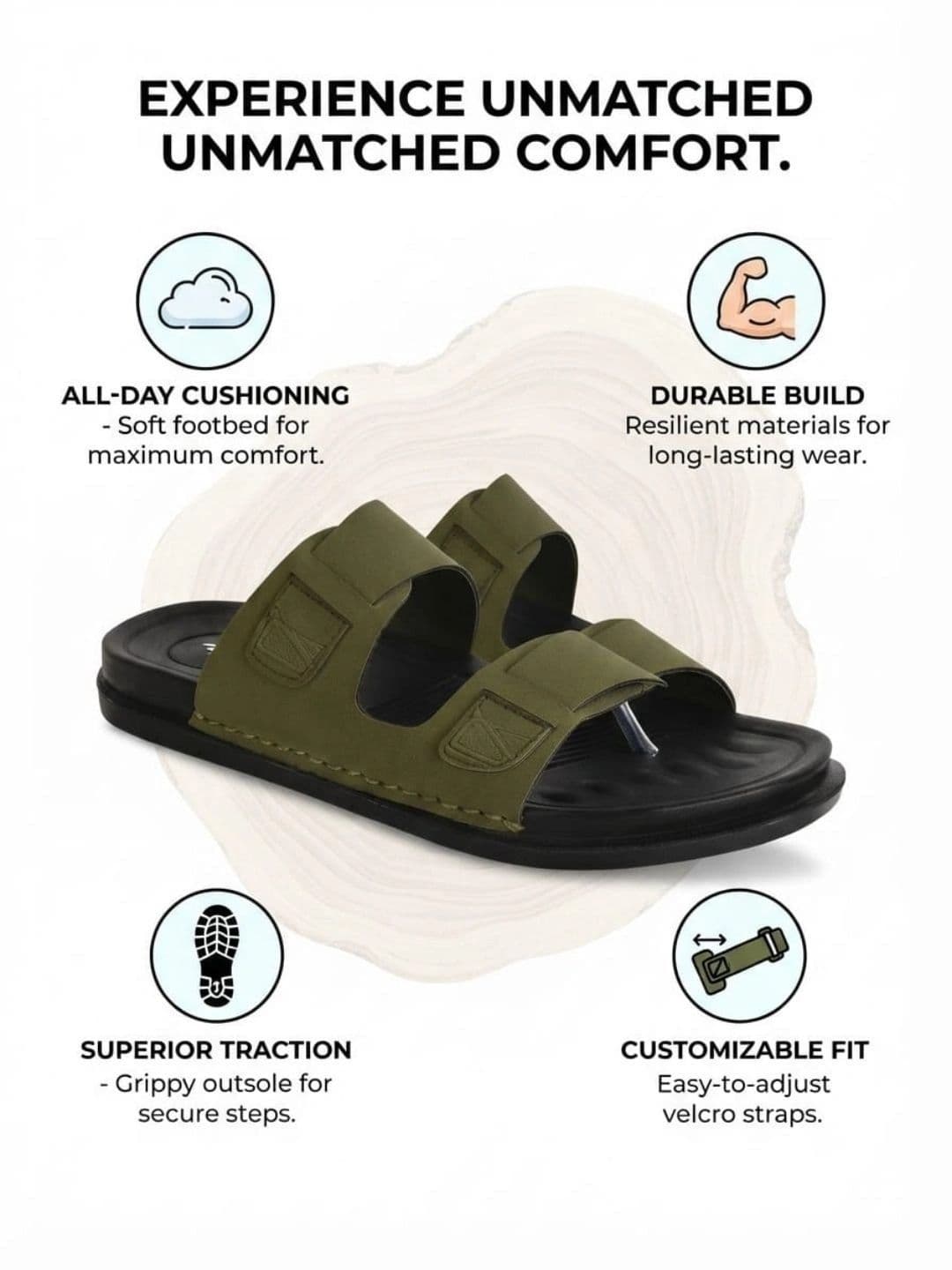 Trump Men PU Comfort Sandals thumbnail 7