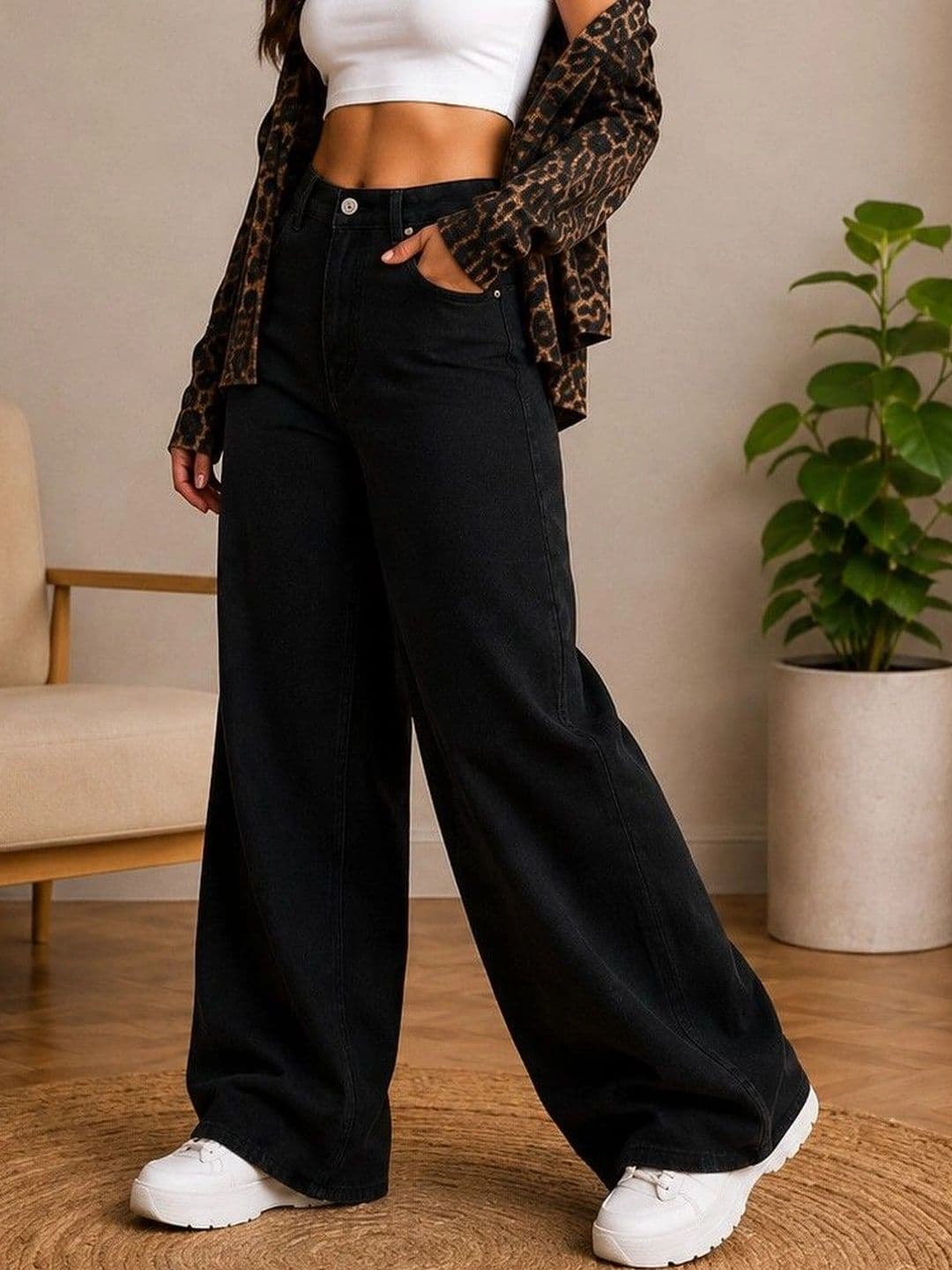 DENIMLOOK Women Baggy Fit High-Rise Jeans - view 1