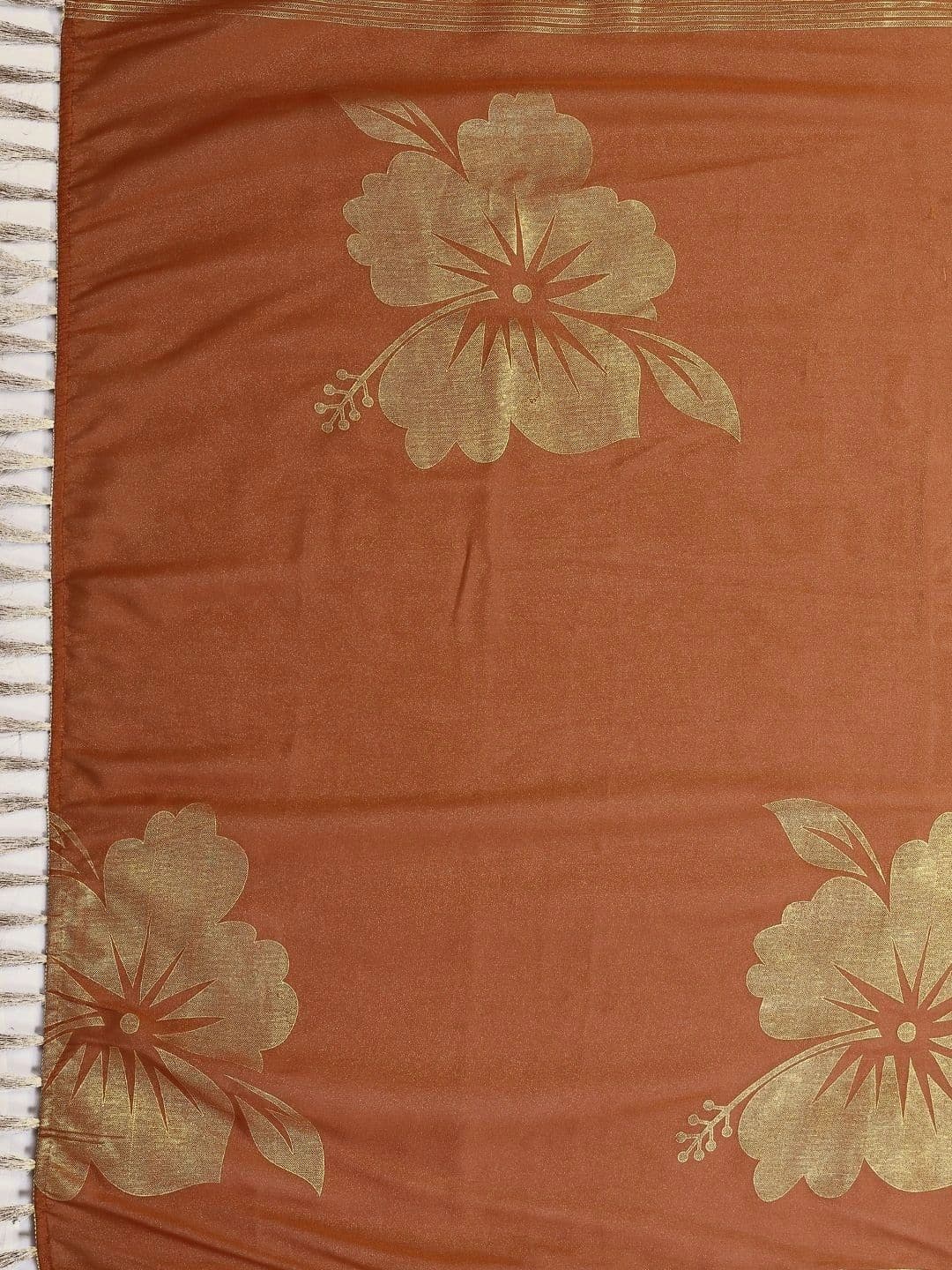 Urban Pallu Floral Zari Pure Georgette Designer Saree thumbnail 2