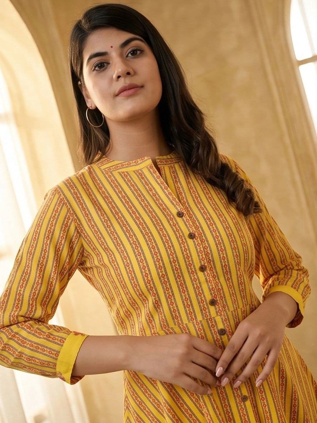 JAIPURRANG Women Printed Anarkali Kurta thumbnail 2