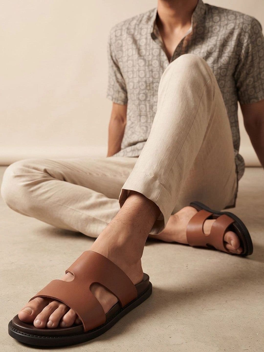 House of Pataudi Men Comfort Sandals thumbnail 5