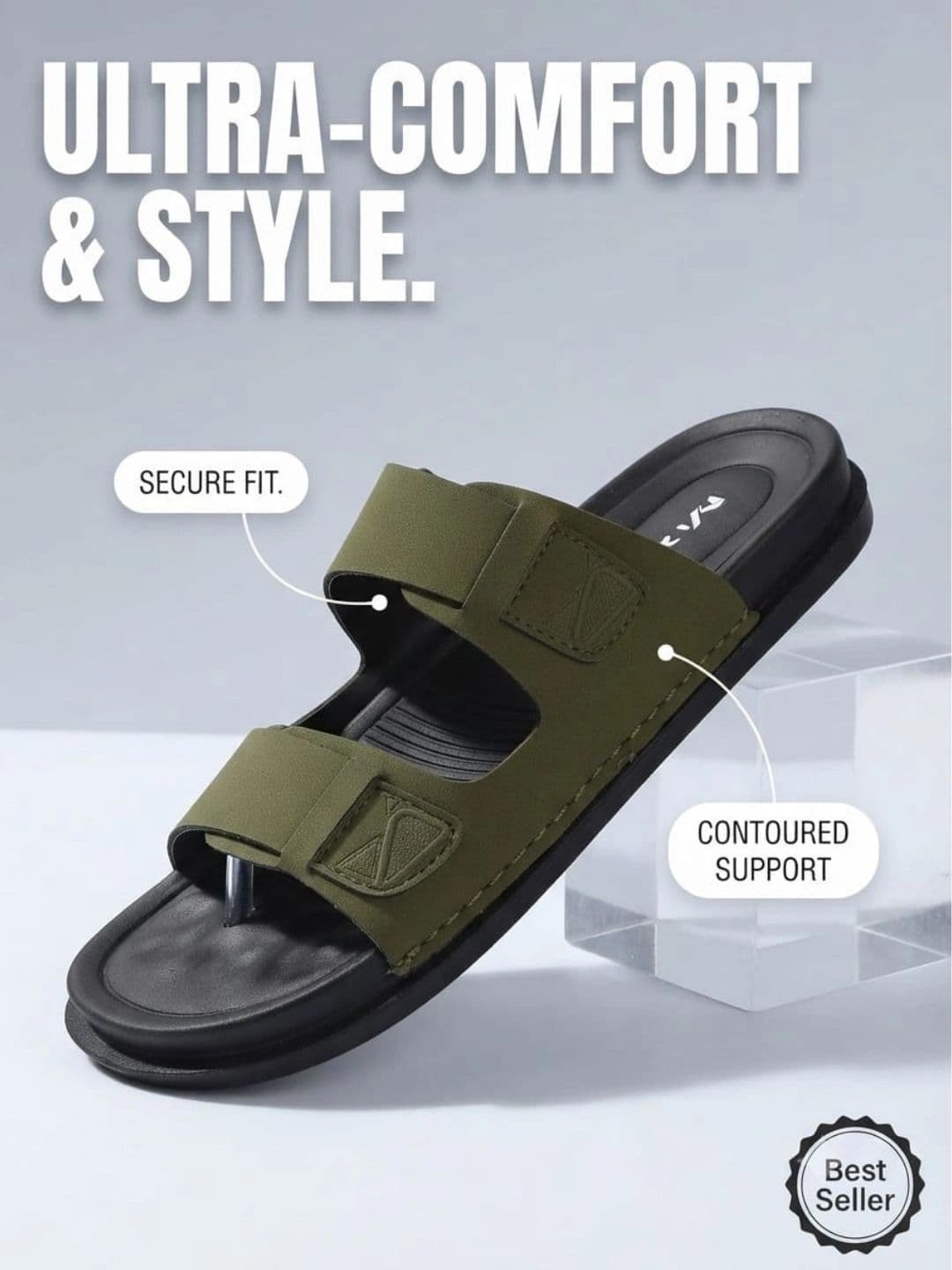 Trump Men PU Comfort Sandals thumbnail 5