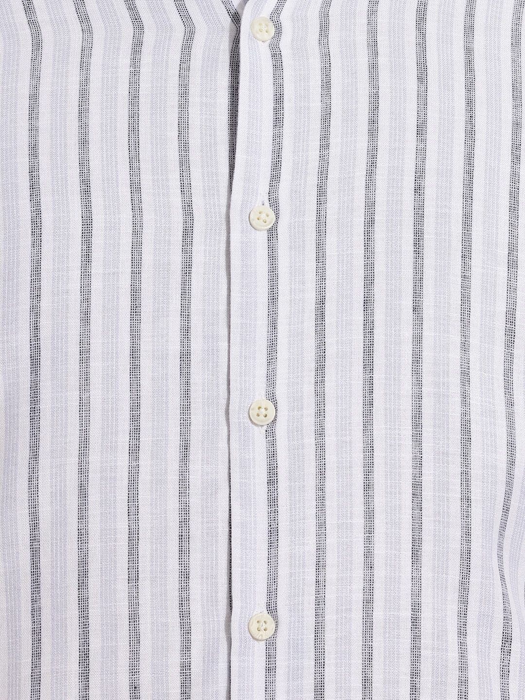 Roadster Life Co.Cotton Linen Striped Shirt thumbnail 5