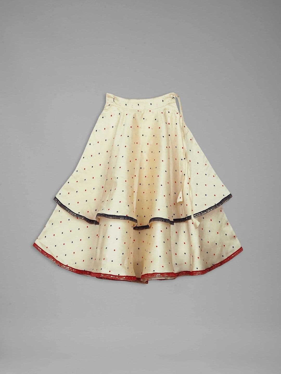 IRSIA Girls Jacquard Geometric Tiered Maxi Flared Skirt thumbnail 2