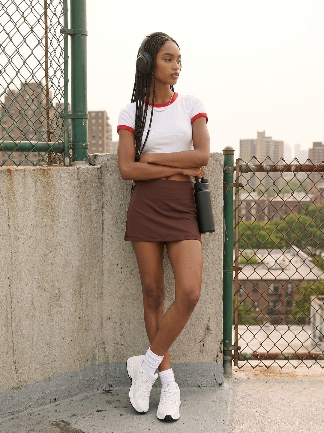SPORT STREET by glitchez Women Mini Fitted Skorts Skirt thumbnail 2