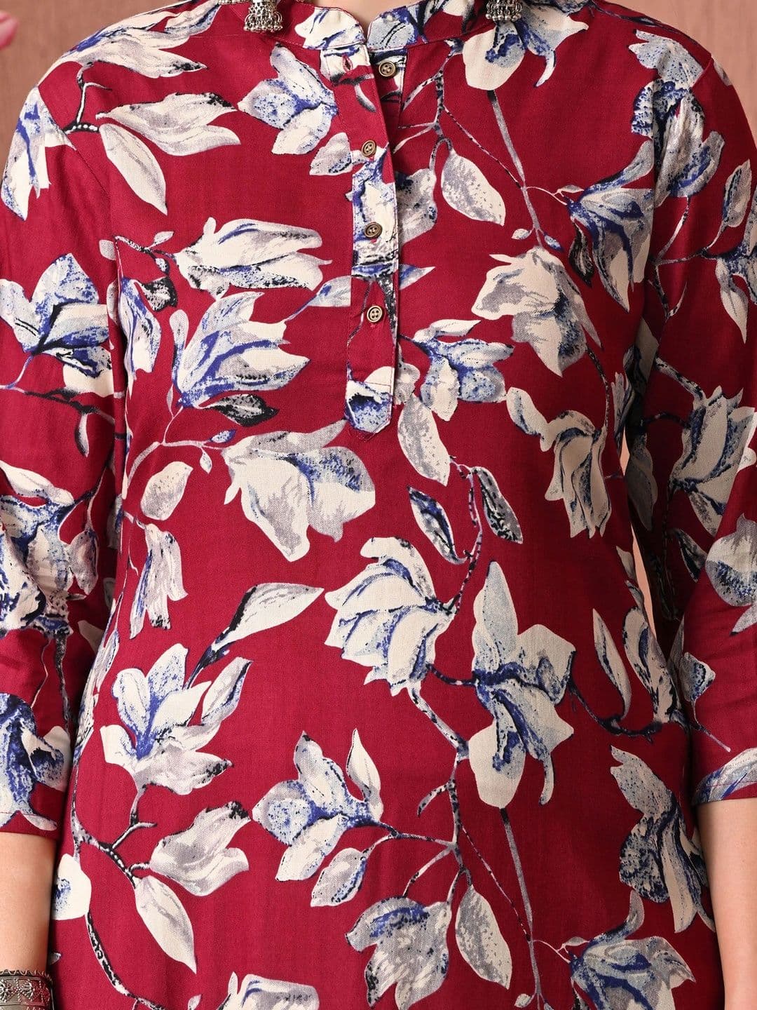 HERE&NOW Women Floral Printed Floral Kurta thumbnail 5