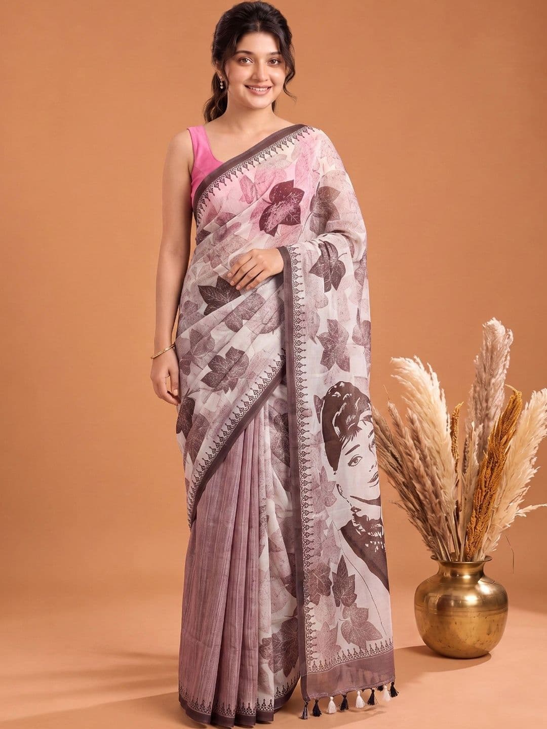 KALINI Pure Cotton Designer Saree thumbnail 2
