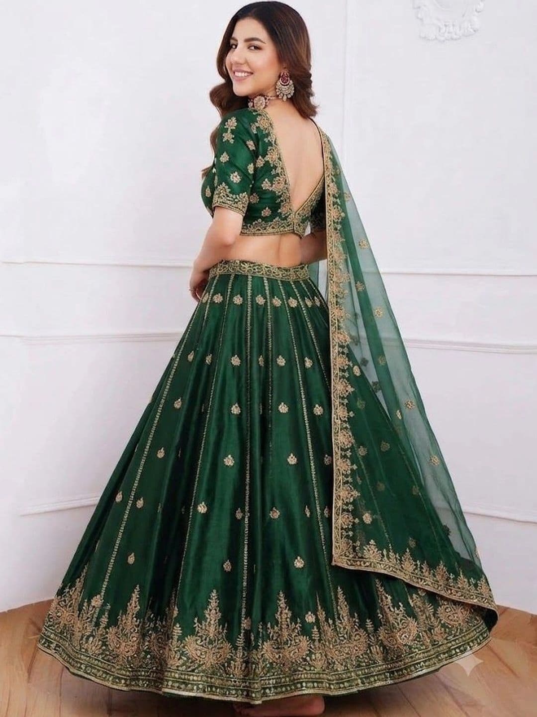 RUNAYA NX Embroidered Ready to Wear Lehenga & Unstitched Blouse With Dupatta thumbnail 5