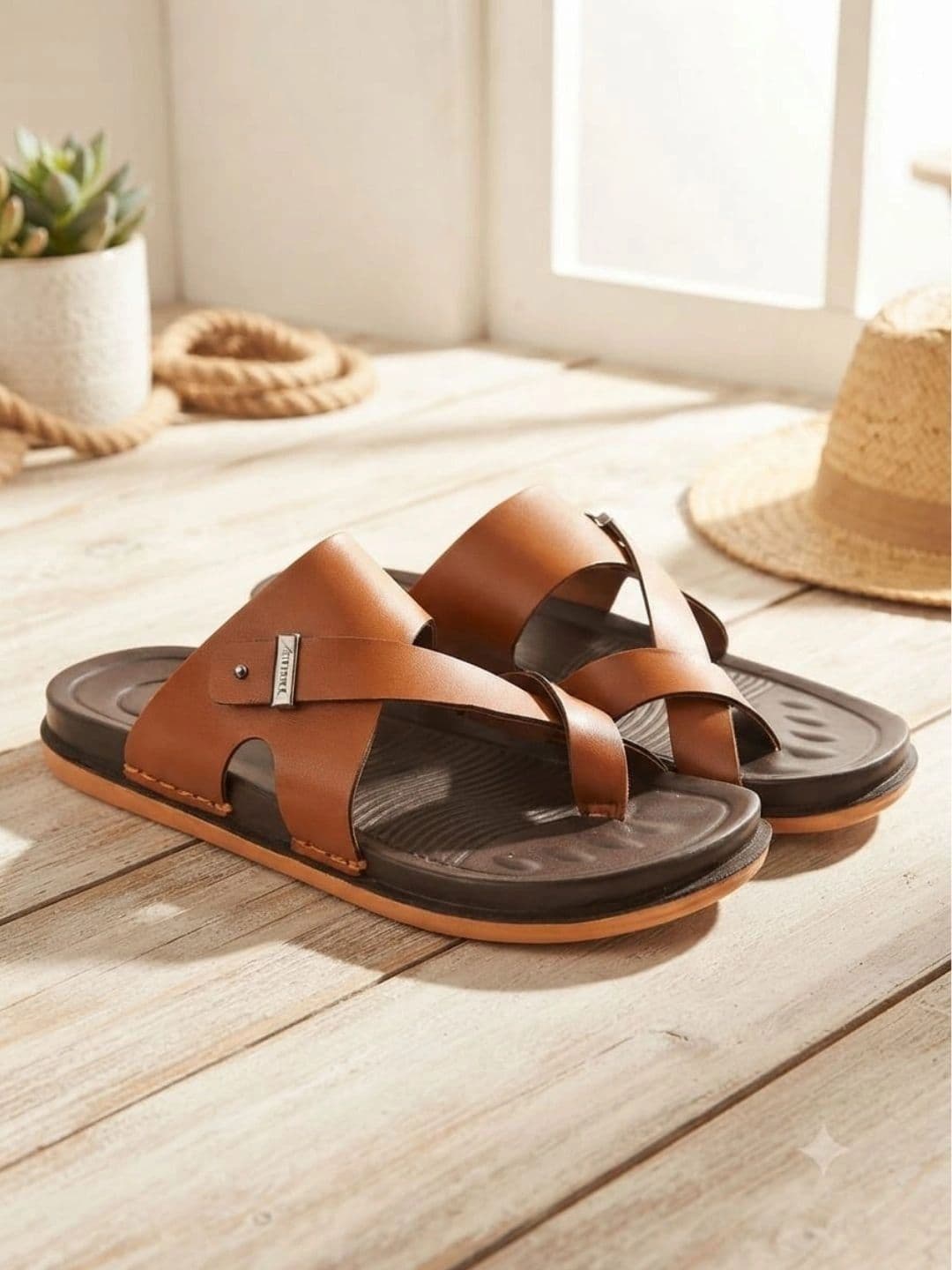 Trump Men PU Comfort Sandals - view 1