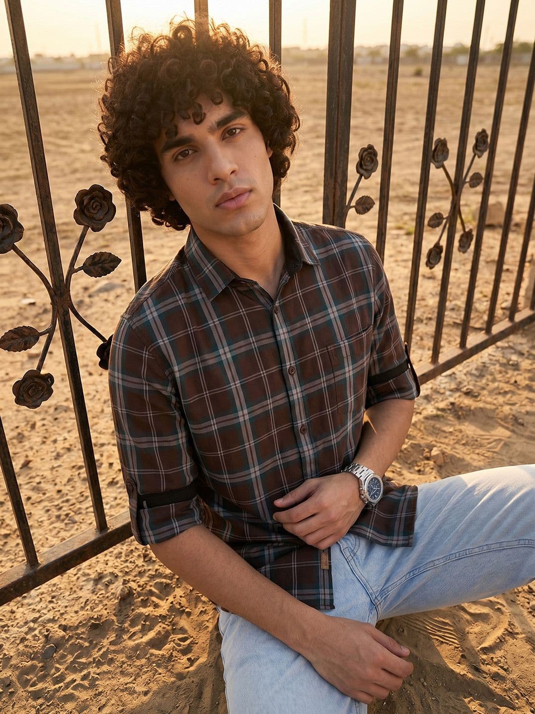 Roadster Life Co. Soft Touch Twill Plaid Casual Shirt thumbnail 5