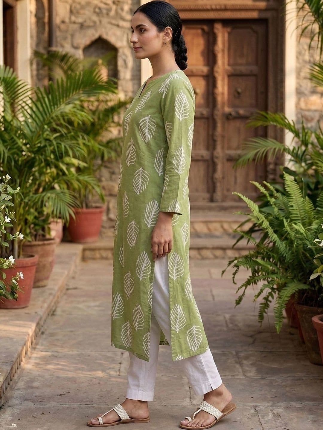 KALINI Women Floral Printed Indie Prints Kurta thumbnail 6