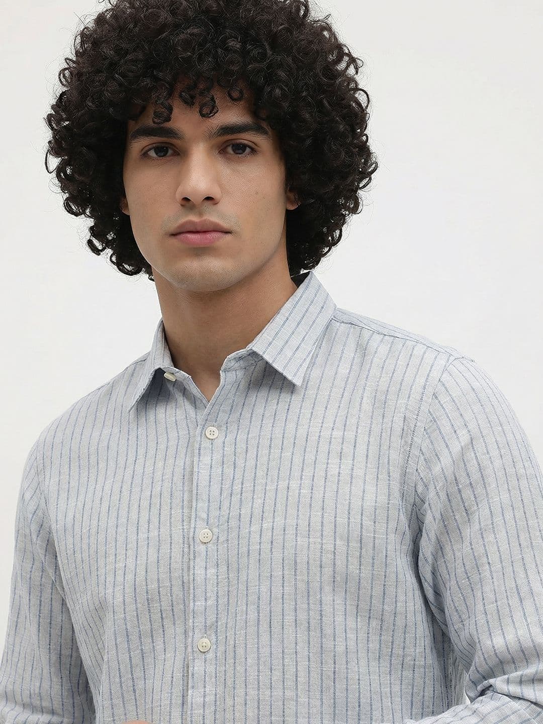 Roadster Life Co.Cotton Linen Striped Shirt thumbnail 6