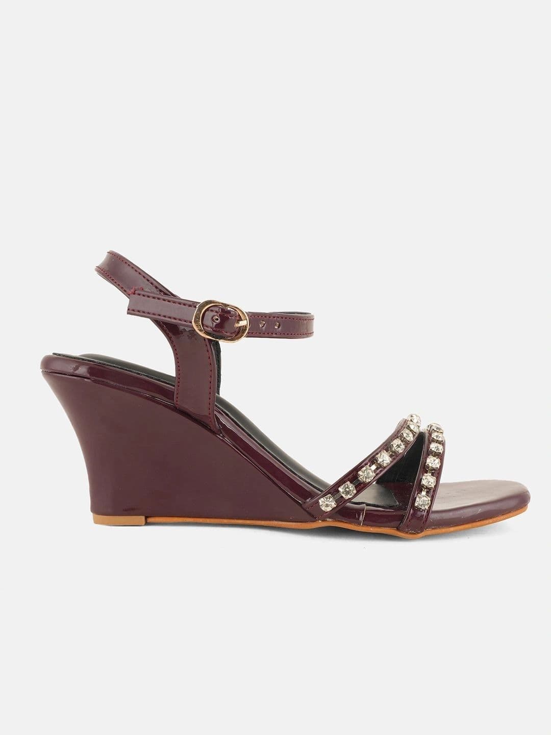 SHETOP Embellished Party Wedge Sandals thumbnail 5