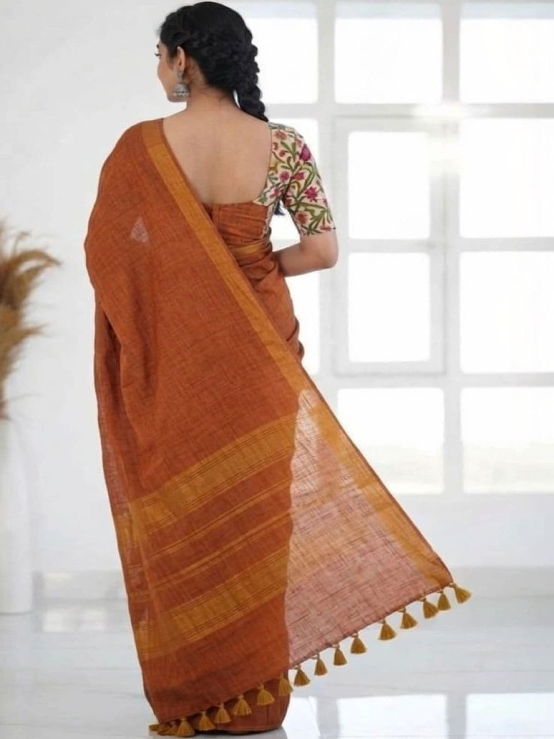 DEVATVAM Pure Cotton Saree thumbnail 3
