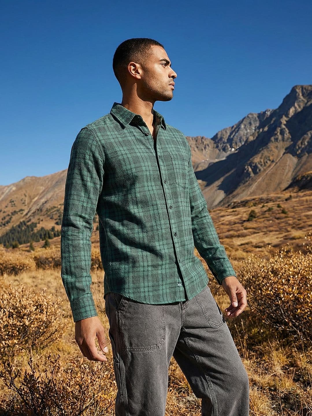 Roadster Life Co. Textured Weave Checked Shirt thumbnail 6