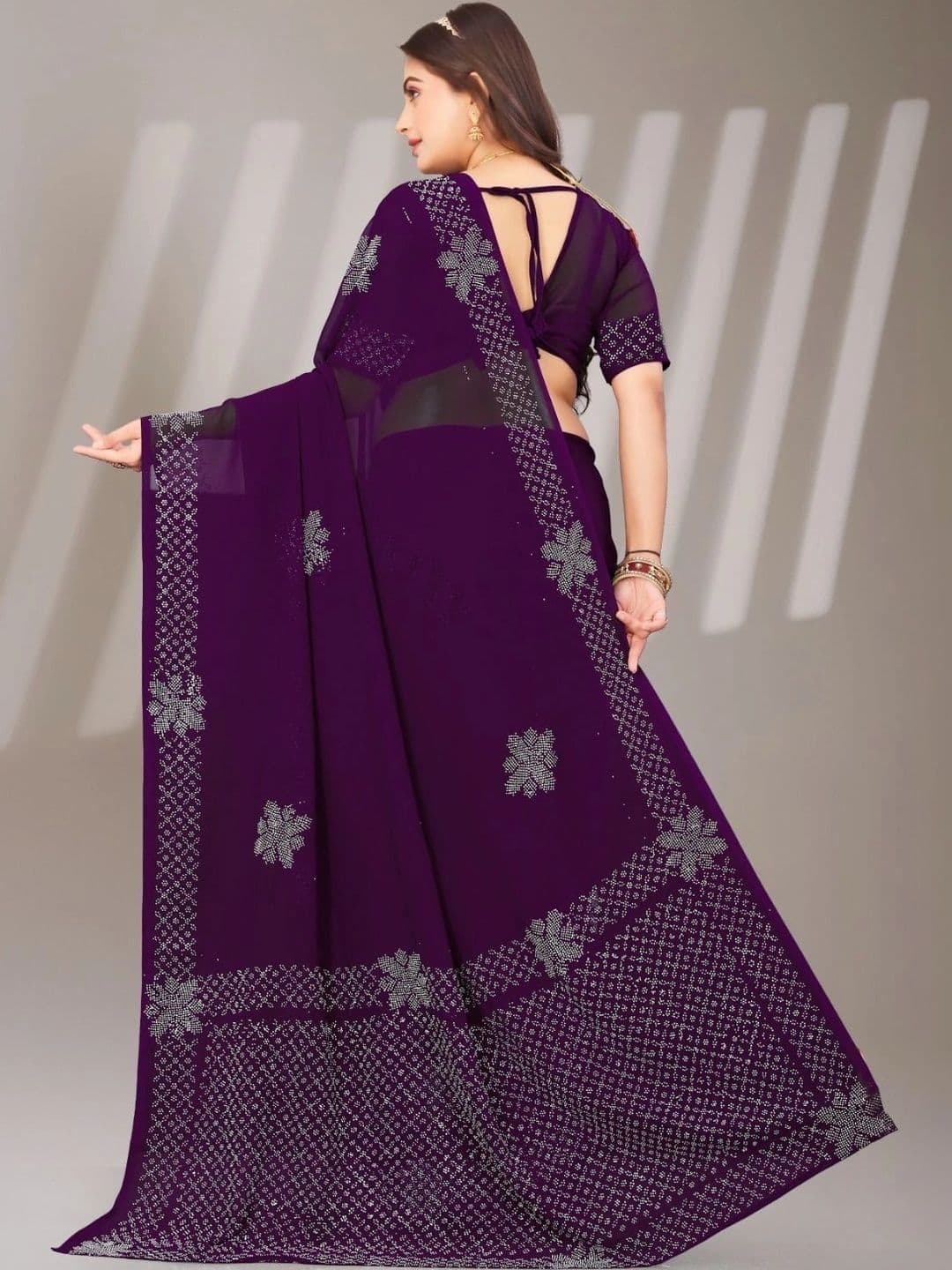 Textile Mantra Poly Chiffon Saree thumbnail 5