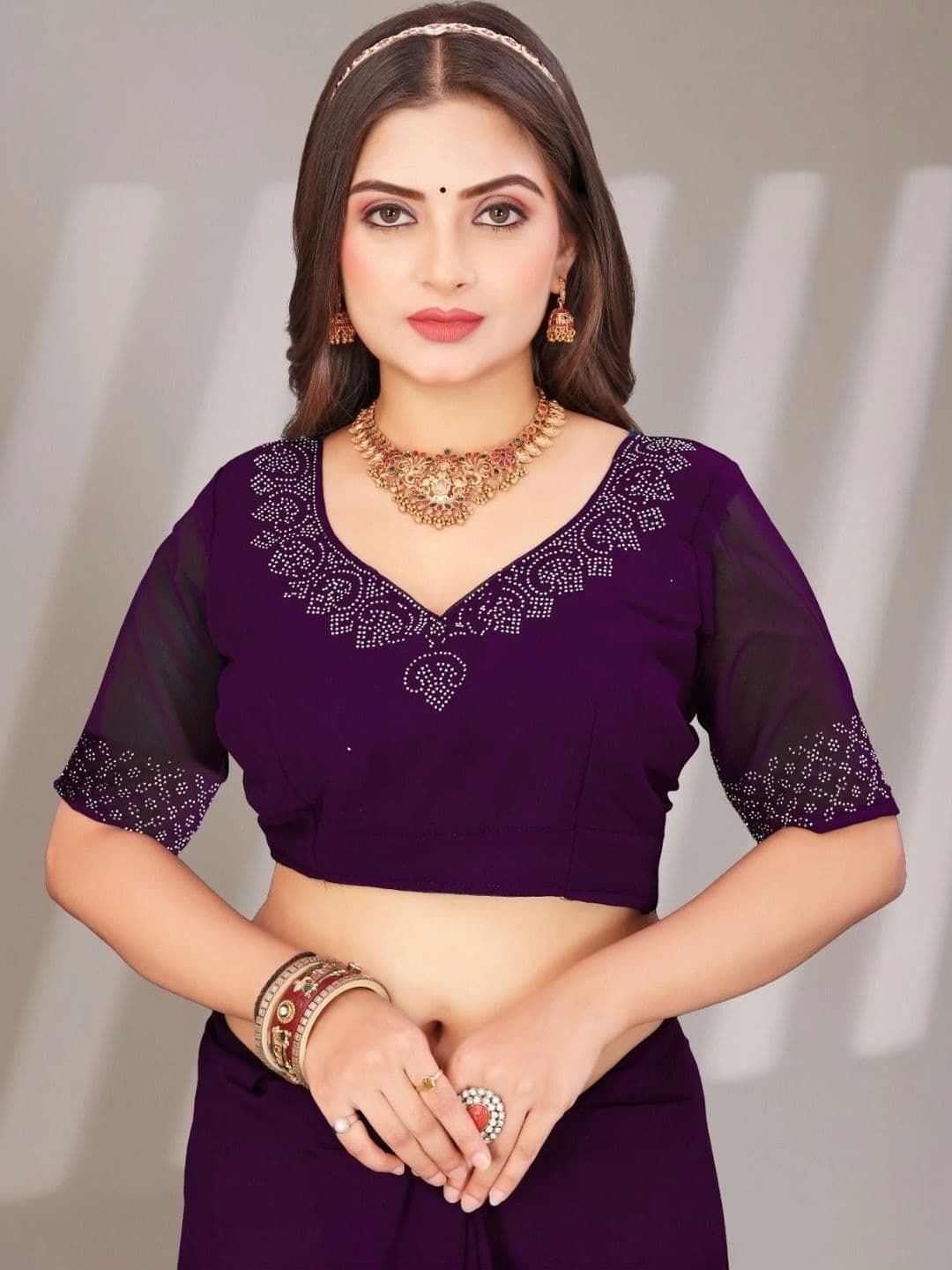Textile Mantra Poly Chiffon Saree thumbnail 4