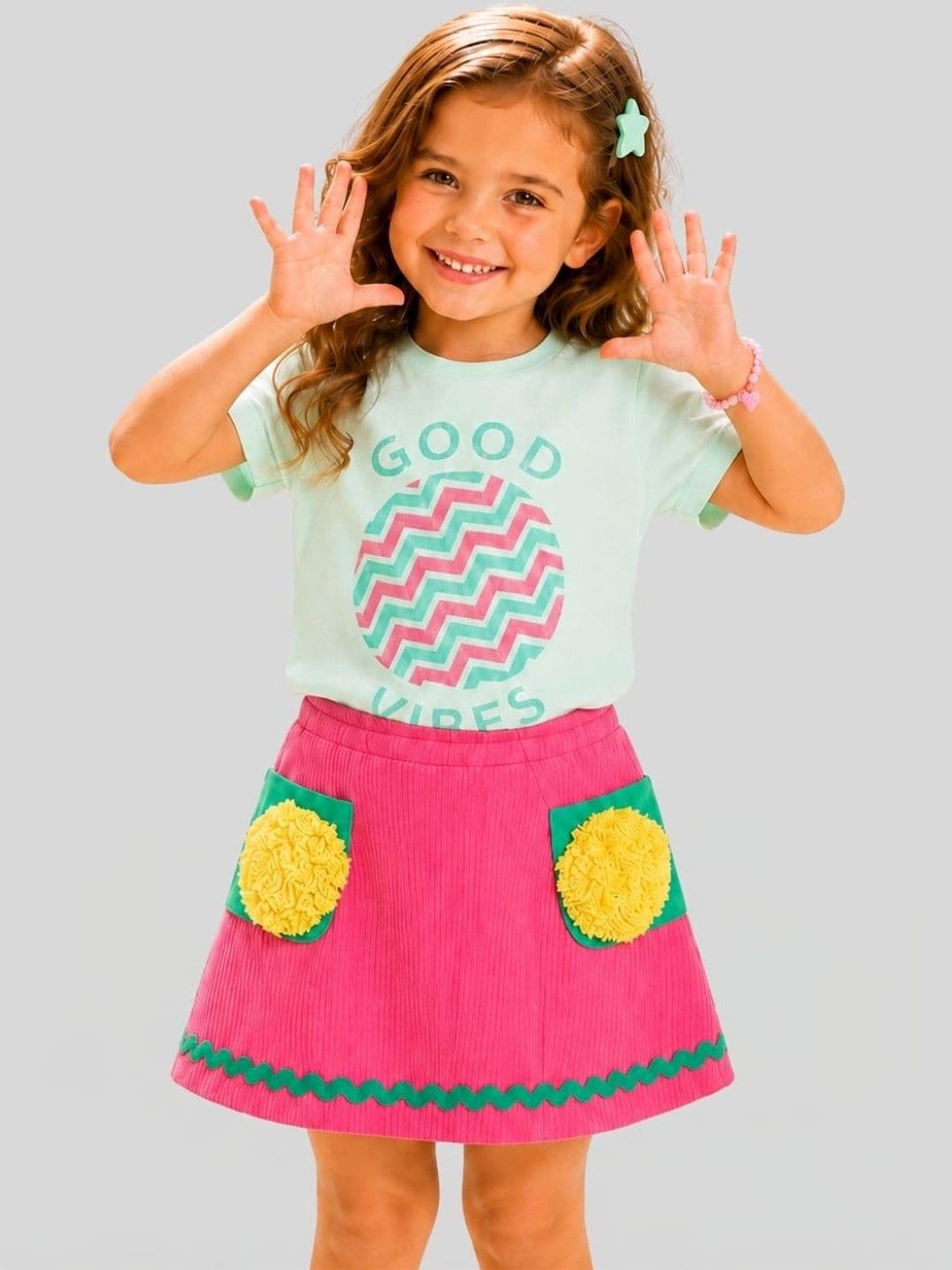 PILOLO Girls A-Line Above Knee Length Skirt - view 1