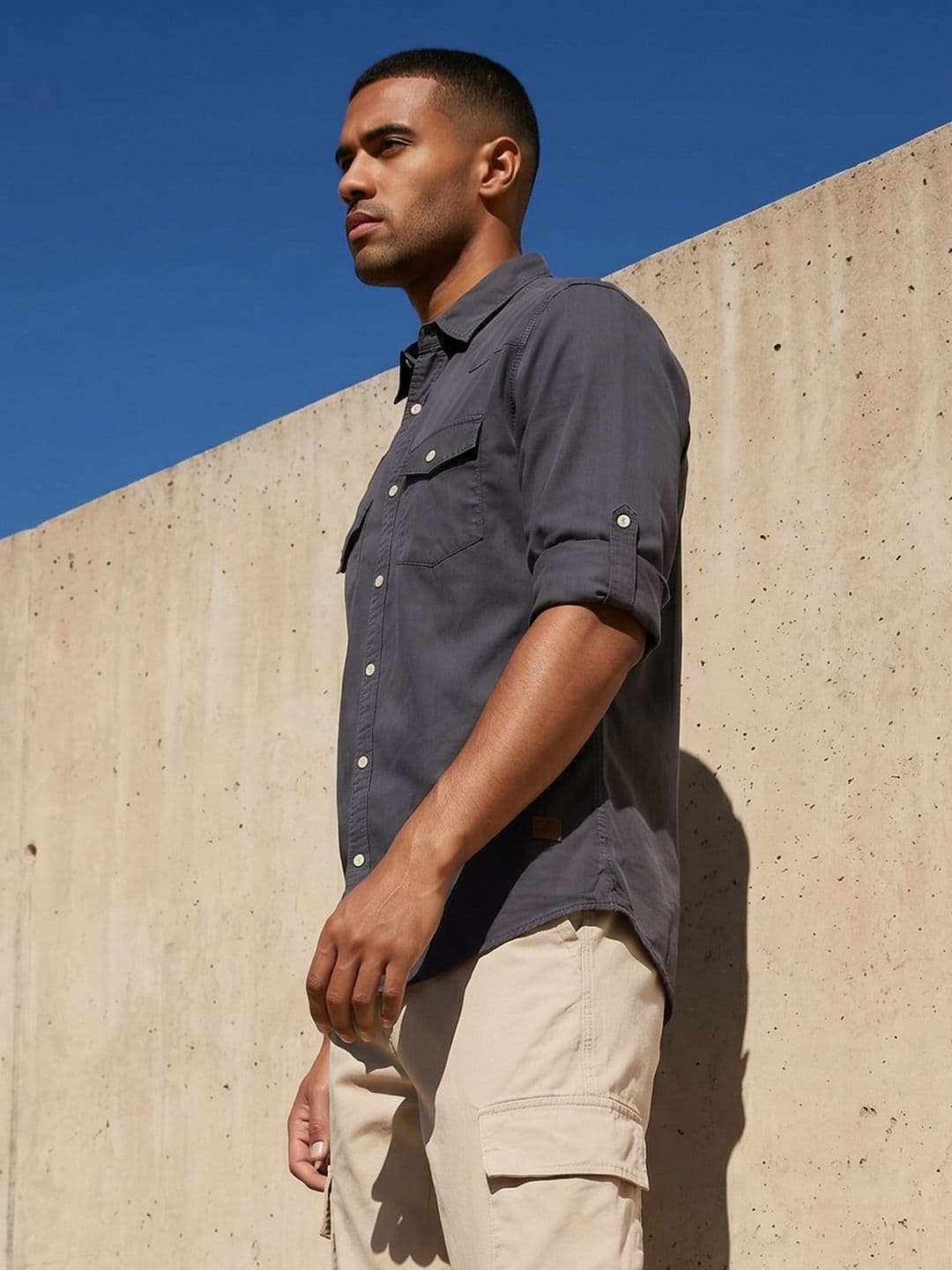 Roadster Life Co.Garment Washed Casual Shirt thumbnail 5