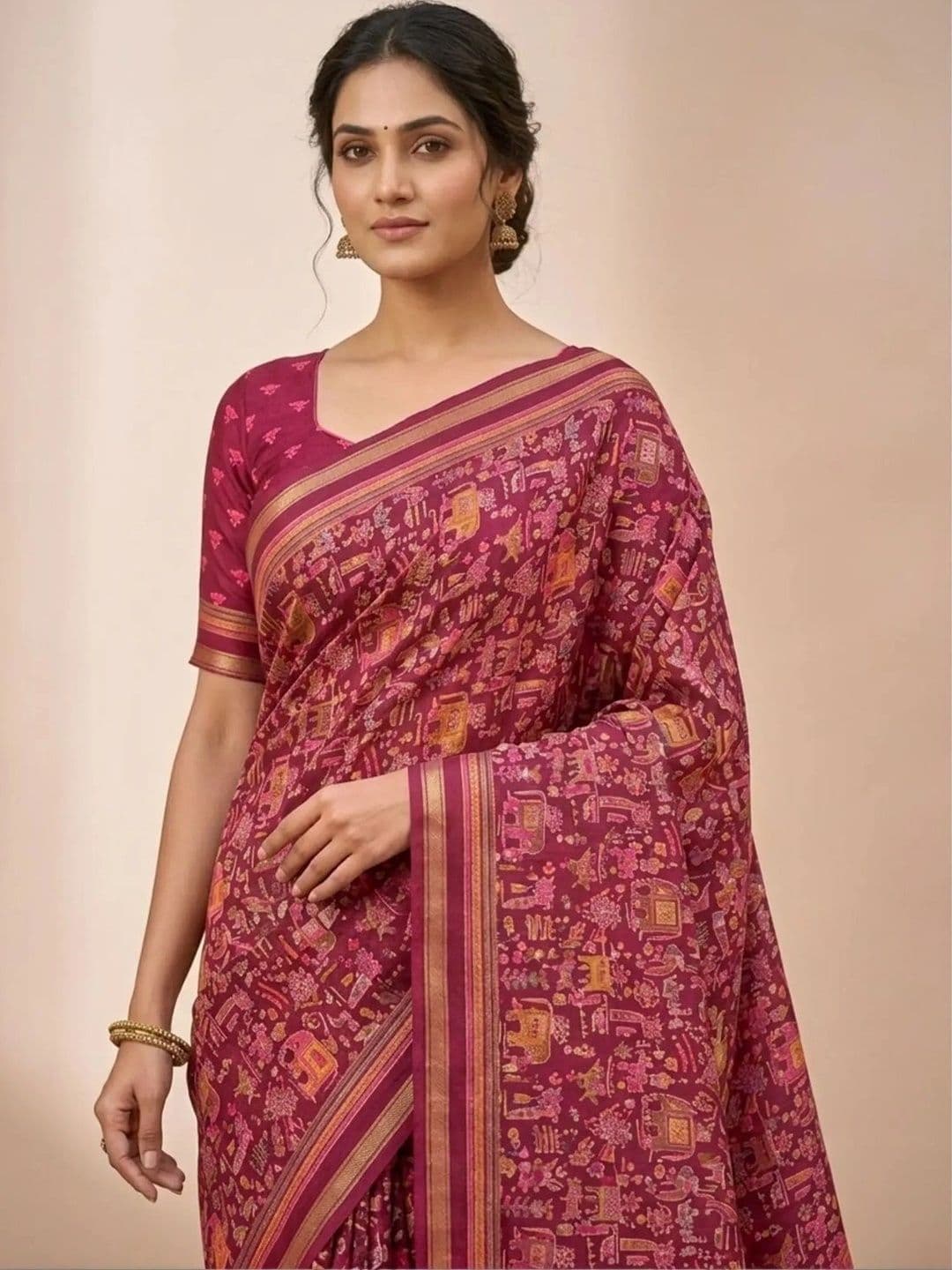 Fashion Mantra Art Silk Saree thumbnail 3