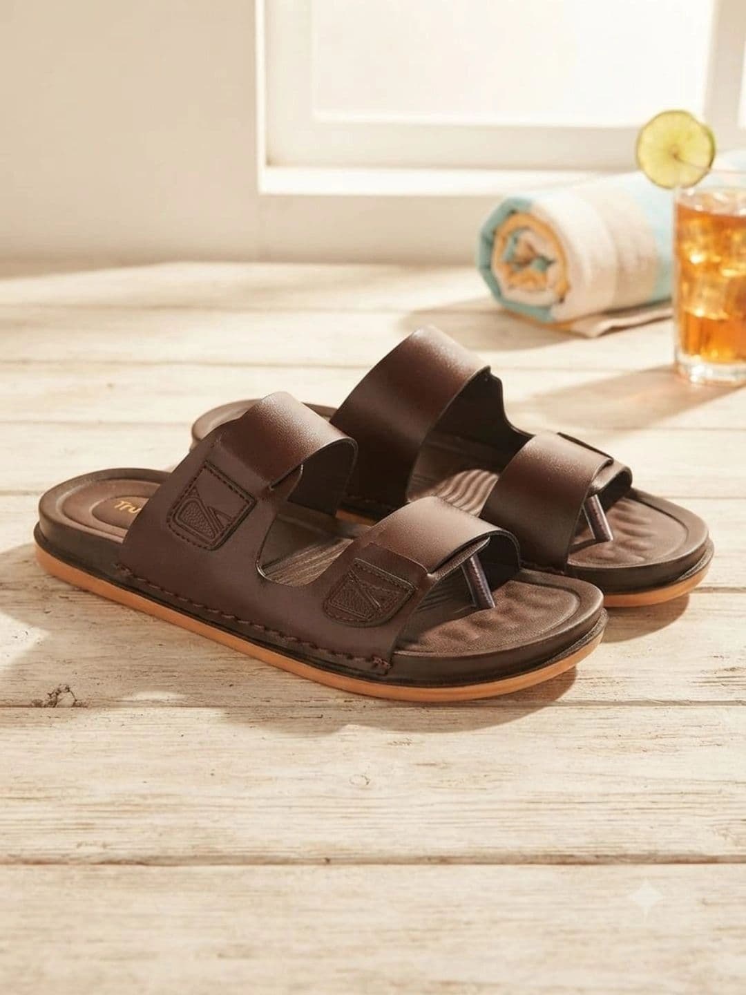 Trump Men PU Comfort Sandals - view 1