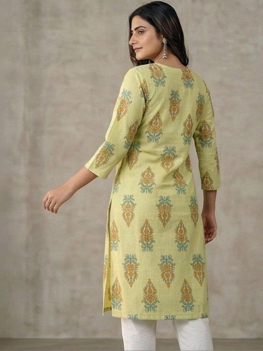 JAIPURRANG Women Ethnic Motifs Printed Indie Prints Kurta thumbnail 7