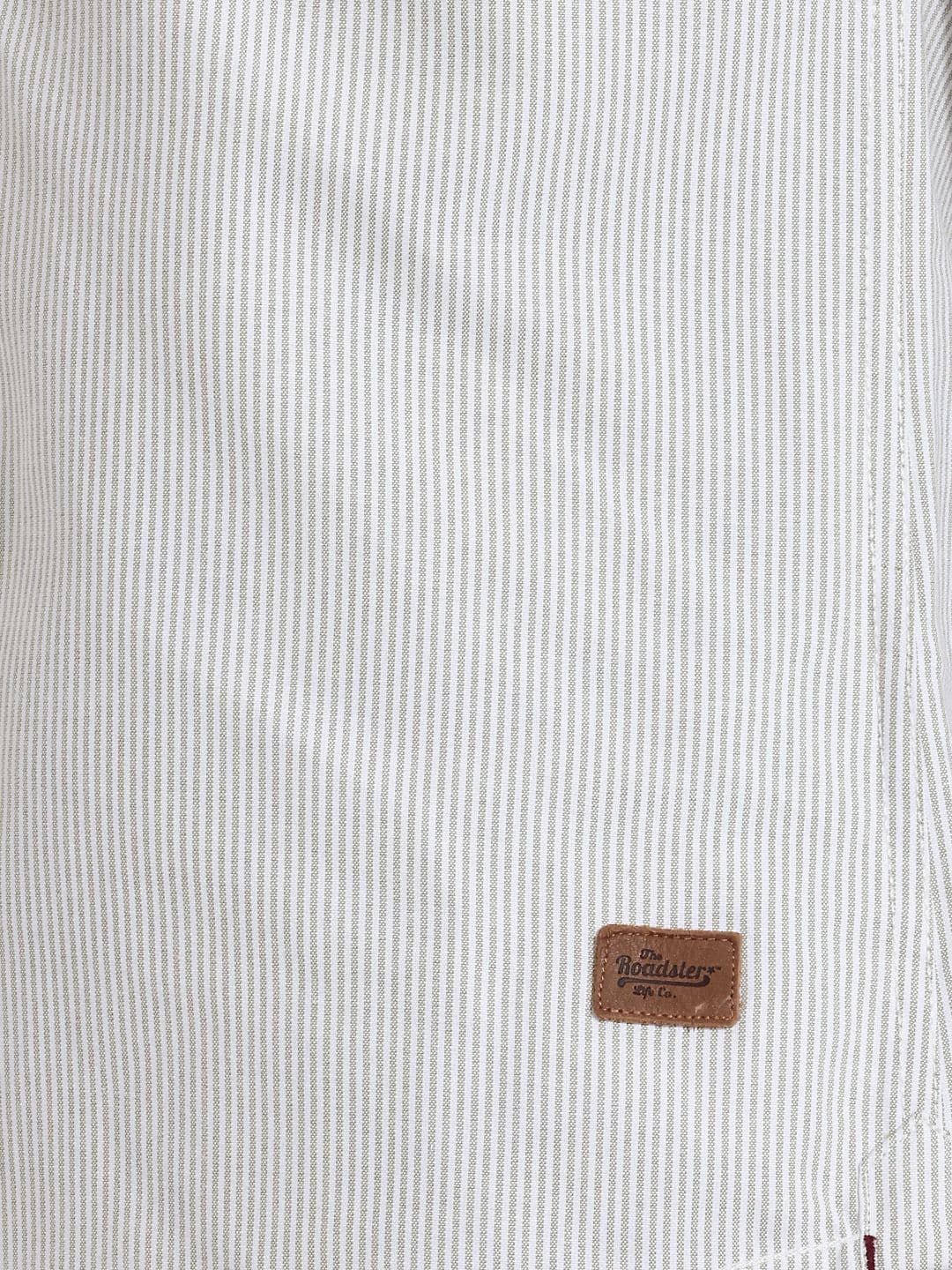 Roadster Life Co. Soft Touch Striped Casual Shirt thumbnail 3