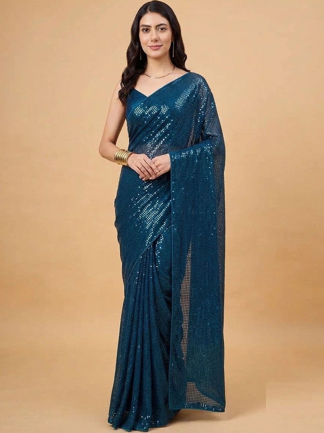 SZN Embellished Sequinned Designer Saree - view 1