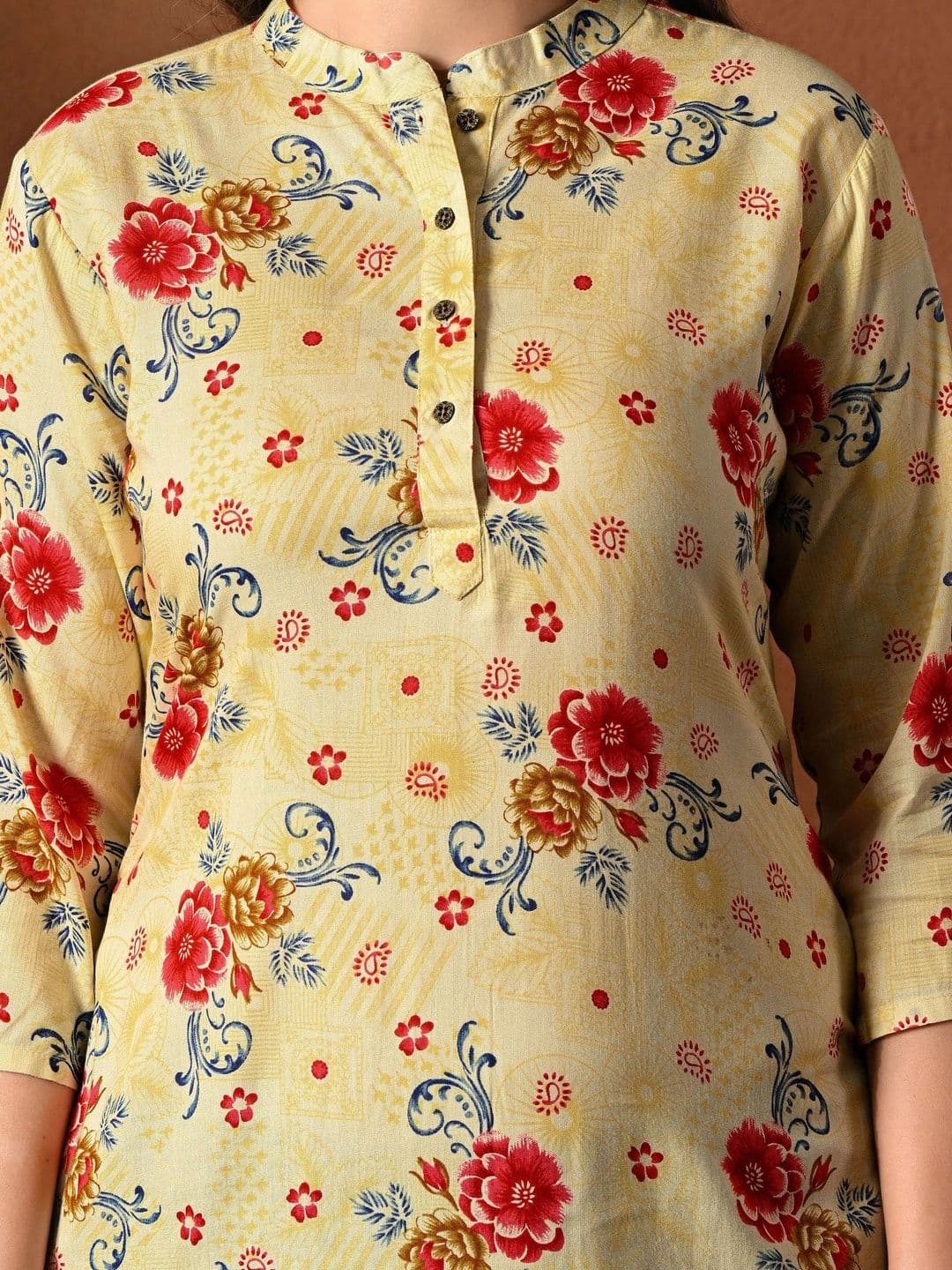 HERE&NOW Women Floral Printed Floral Kurta thumbnail 7