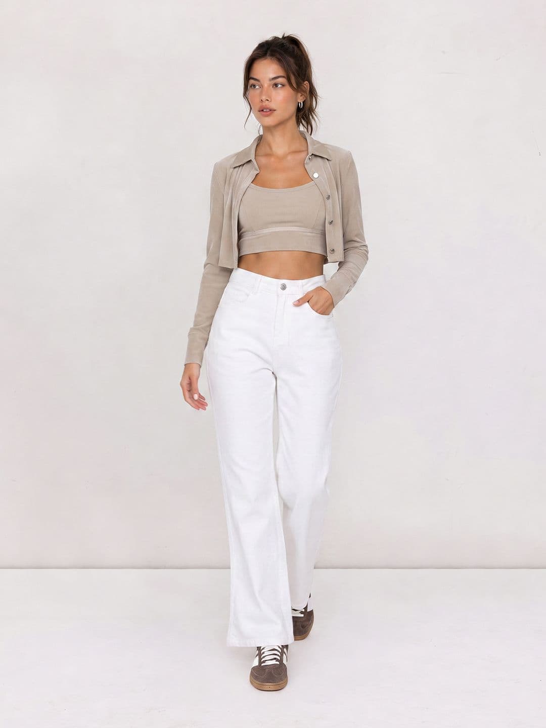 The Roadster Life Co. Women Coloured Wide Leg Stretchable Jeans thumbnail 5