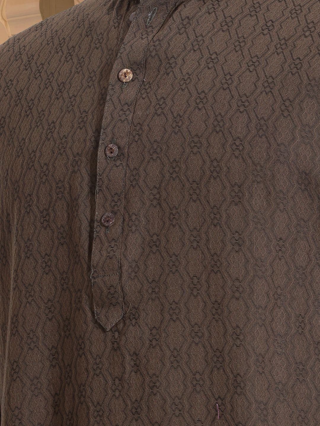 Anouk Textured Woven Design Kurta thumbnail 6
