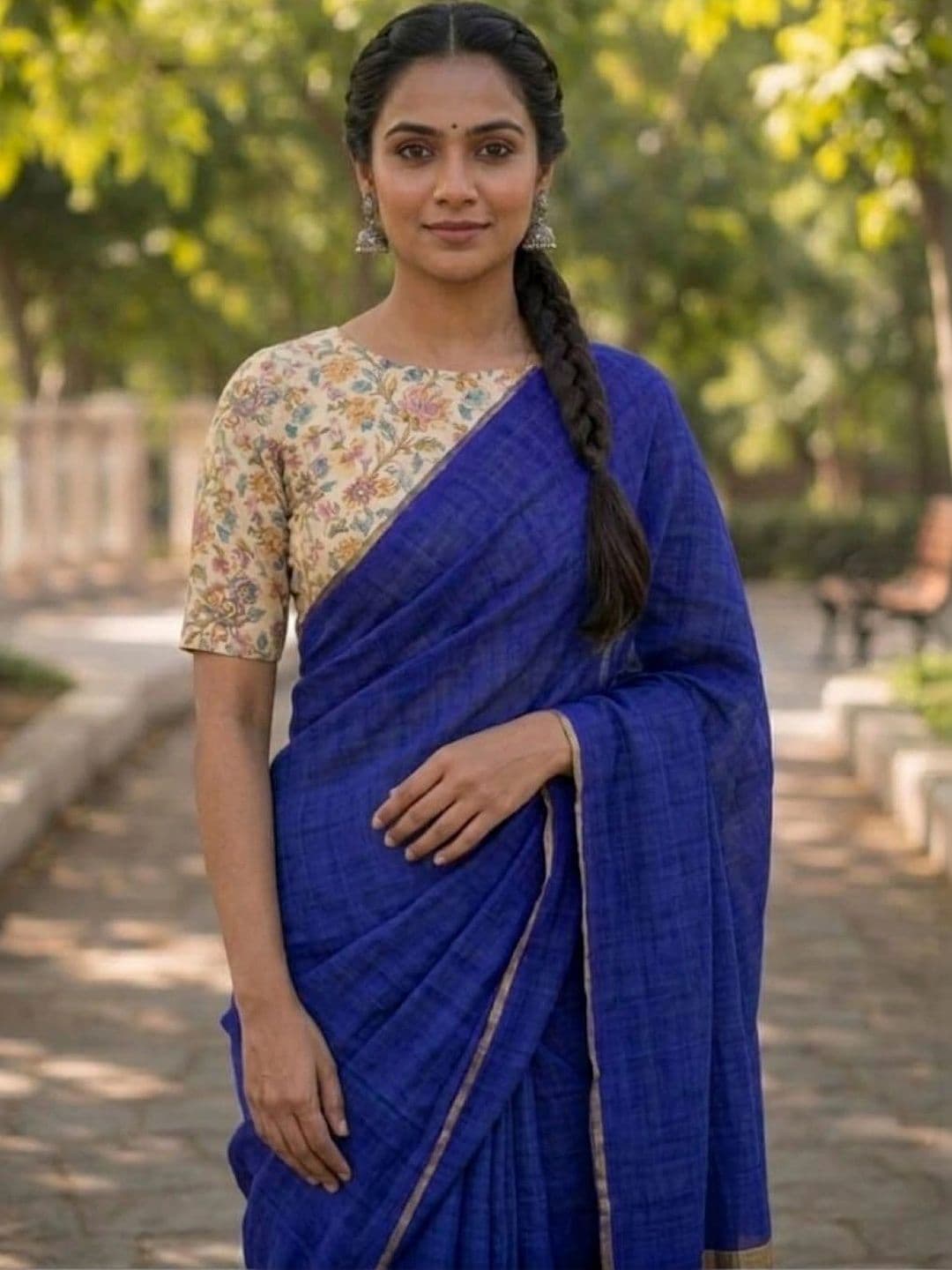 Devmora Pure Cotton Saree thumbnail 2
