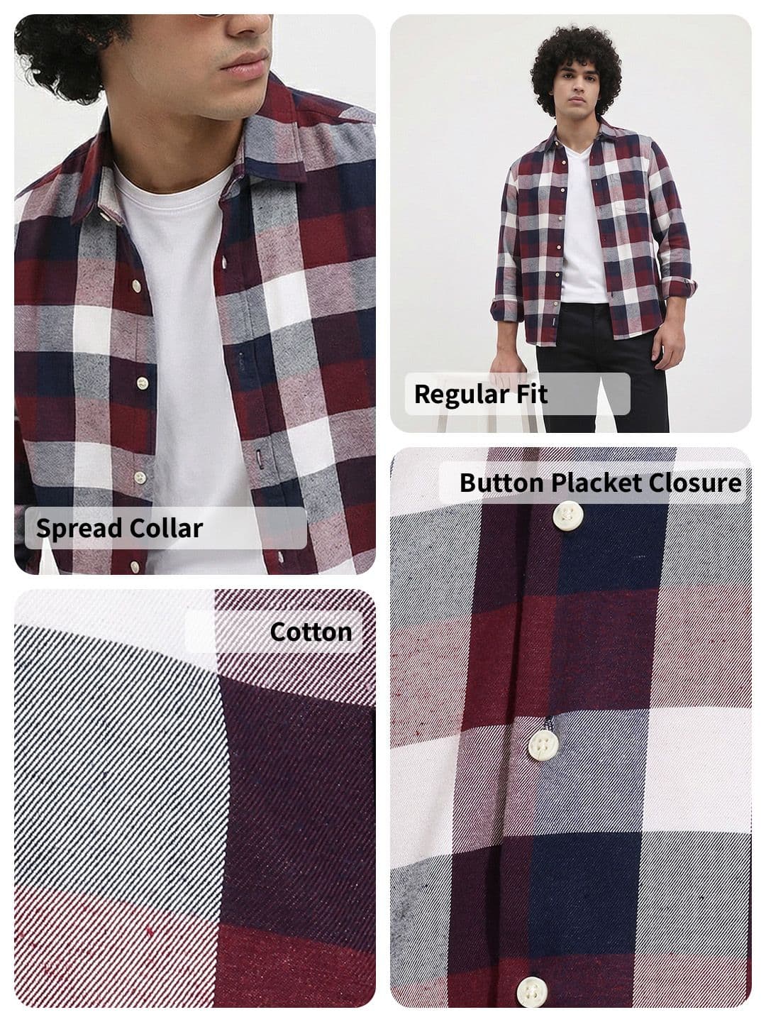 Roadster Life Co. Soft Touch Twill Plaid Casual Shirt thumbnail 5