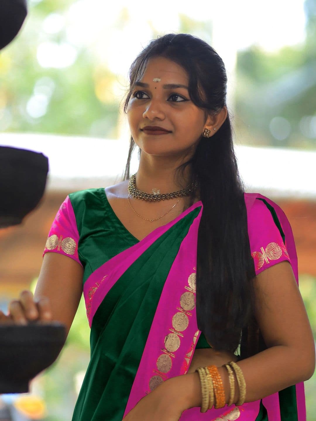 KALINI Woven Design Zari Designer Gadwal Saree thumbnail 6